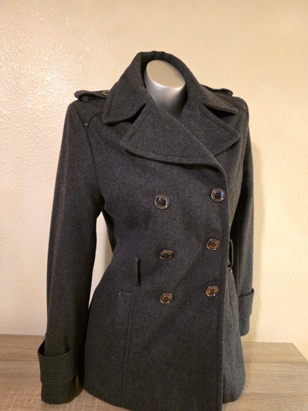 Kenneth Cole Gray Coat Size 6